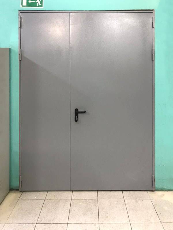 Дверь на пищевом производстве (Дубна, ул. Дачная)