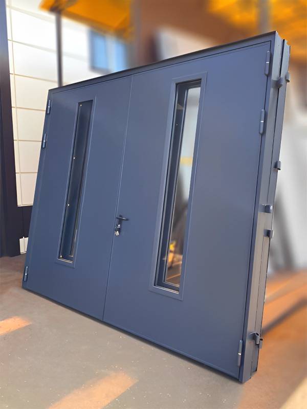 Двупольная дверь со стеклами