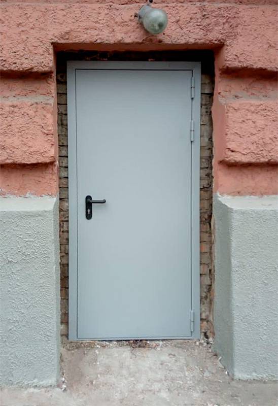 Глухая противопожарная дверь (ул. 3-я Фрунзенская) Глухая противопожарная дверь (ул. 3-я Фрунзенская)