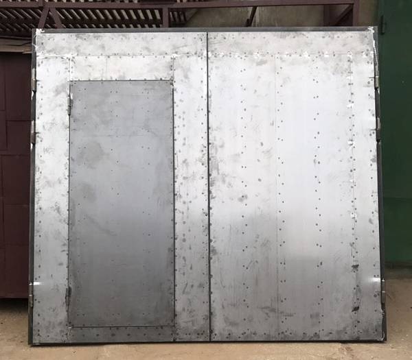 Ворота до покрытия краской